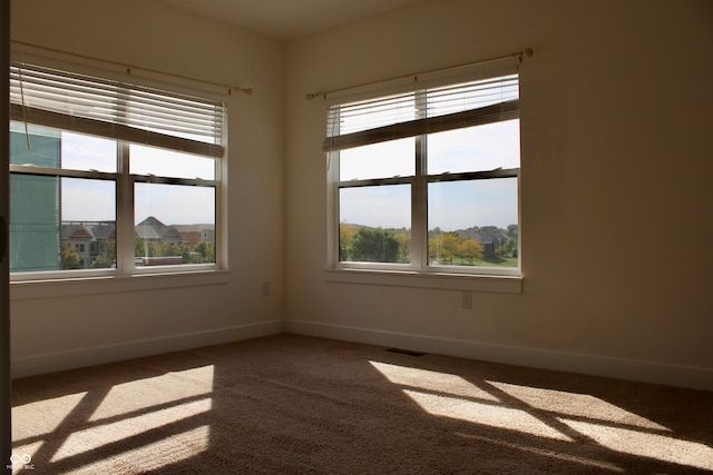 view of carpeted empty room