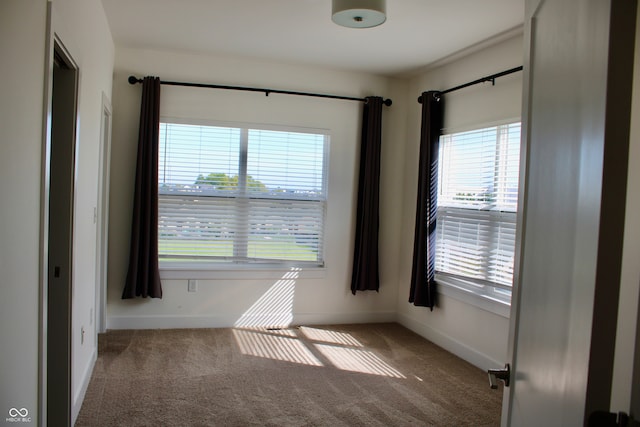 view of carpeted empty room