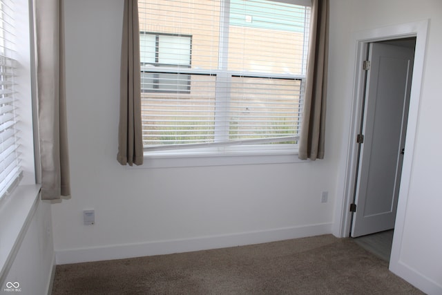 view of carpeted empty room