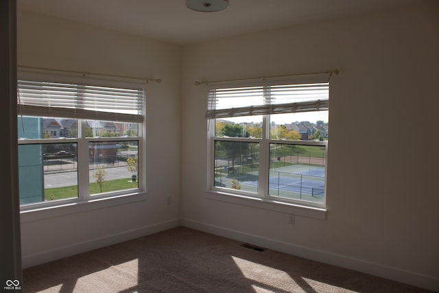 spare room with carpet flooring