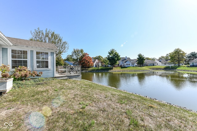 water view with a residential view