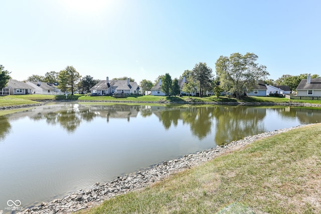 water view featuring a residential view