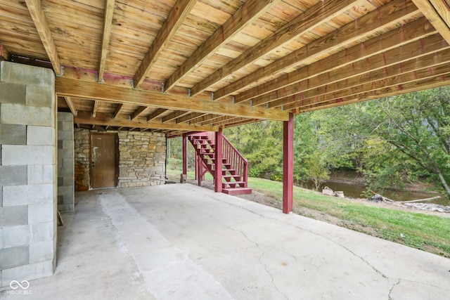 view of patio / terrace featuring a wooden deck