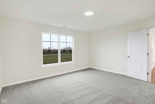 view of carpeted empty room