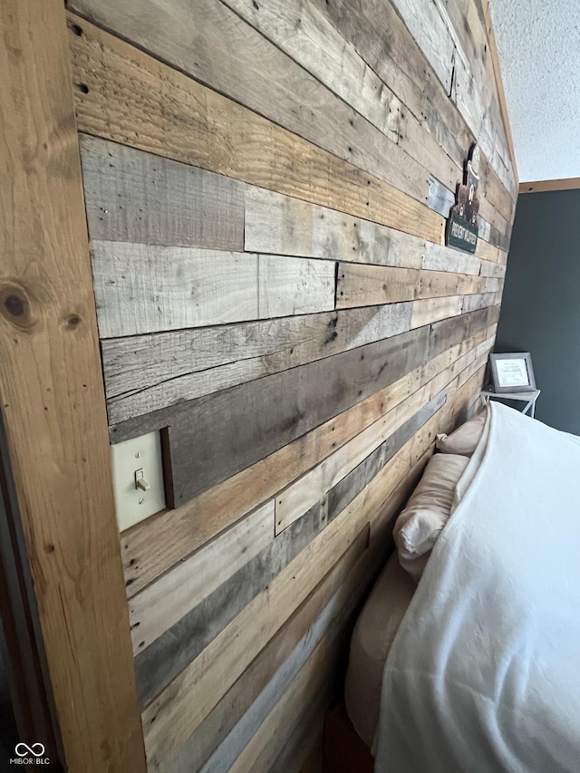 details with wooden walls