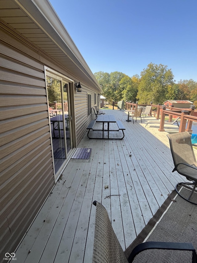 view of wooden terrace