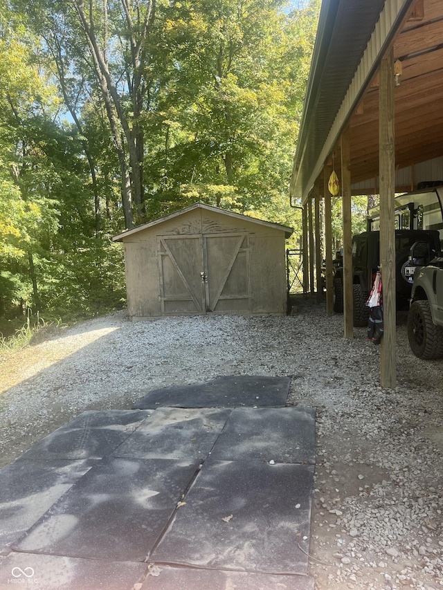 view of horse barn