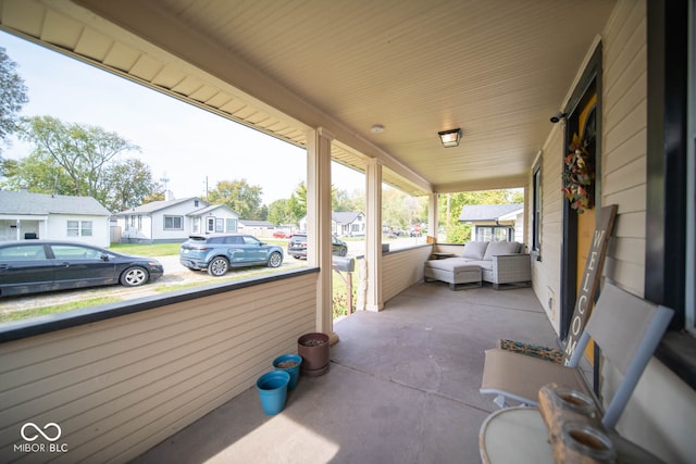 view of patio with covered porch