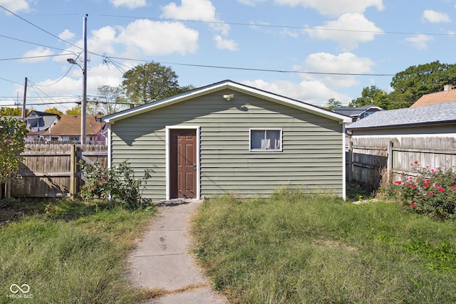 view of outbuilding