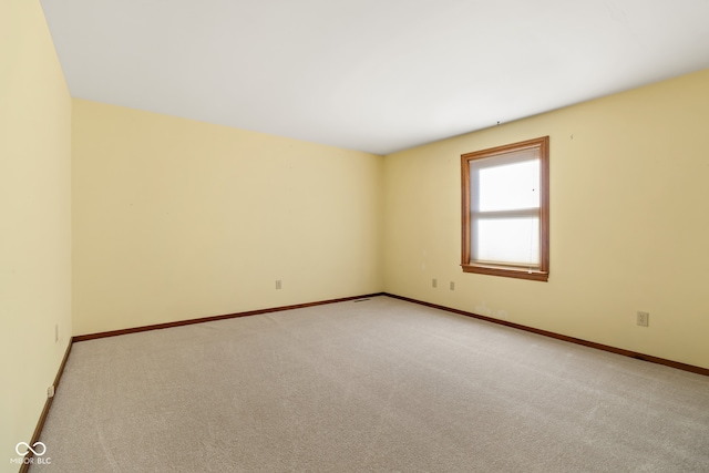 empty room with light carpet