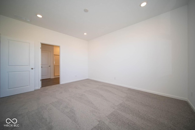 empty room with carpet floors