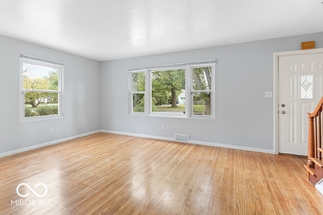 interior space featuring light hardwood / wood-style floors