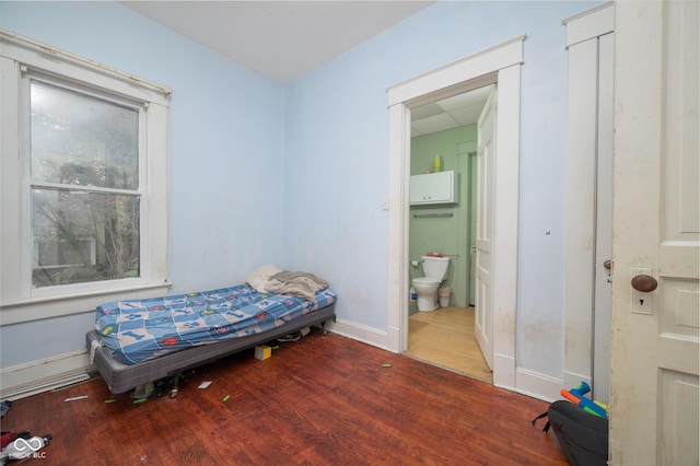 52 Home Ave, Terre Haute, IN 47803 - bedroom featuring wood finished floors and ensuite bathroom