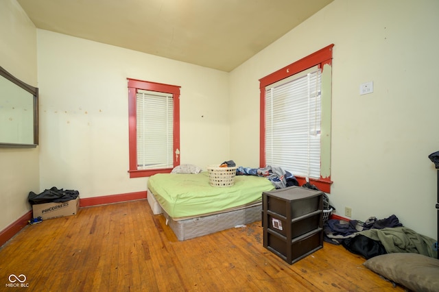52 Home Ave, Terre Haute, IN 47803 - bedroom with hardwood / wood-style floors and baseboards