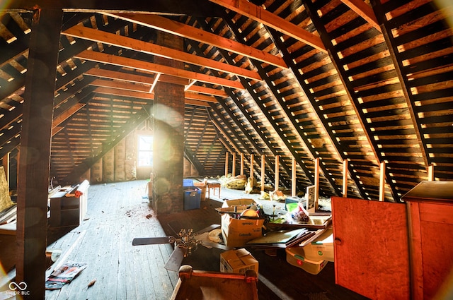 52 Home Ave, Terre Haute, IN 47803 - view of unfinished attic