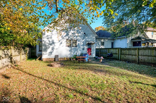 52 Home Ave, Terre Haute, IN 47803 - back of house with a fenced backyard