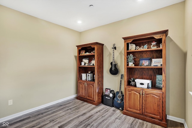 interior space featuring light hardwood / wood-style flooring