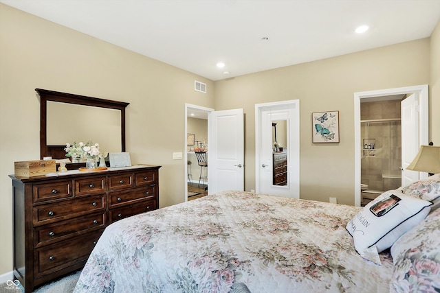 bedroom with ensuite bath