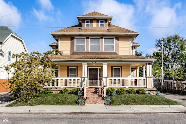 view of front of home featuring a porch