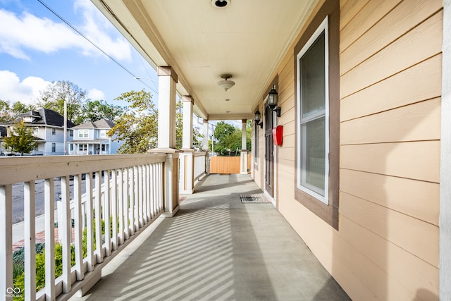 view of balcony