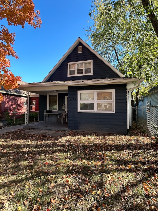 view of rear view of property