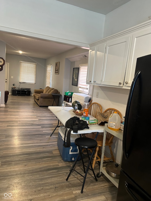 dining room featuring dark wood-type flooring