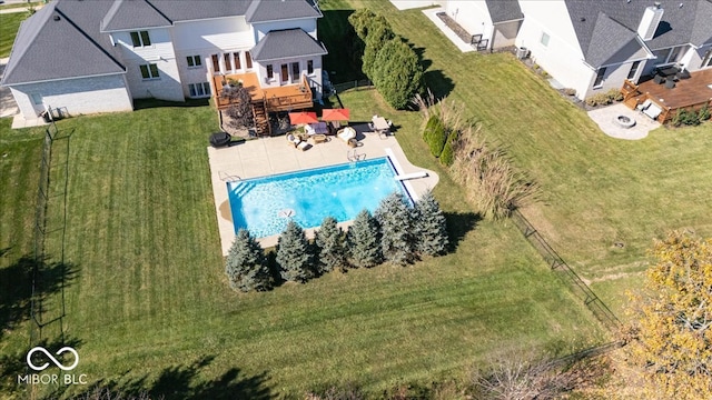 birds eye view of property