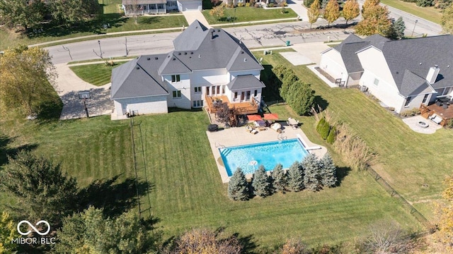 birds eye view of property