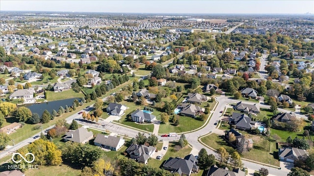 birds eye view of property featuring a residential view