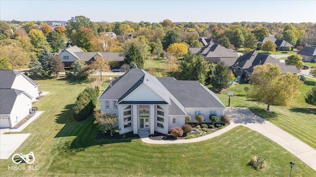 bird's eye view featuring a residential view