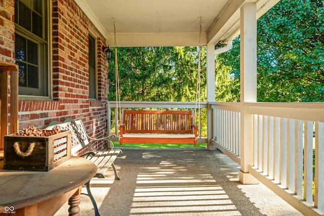 view of patio / terrace with covered porch