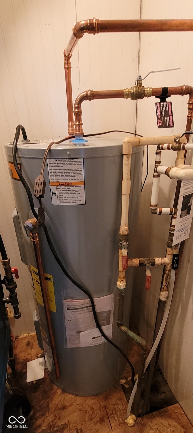 utilities featuring water heater