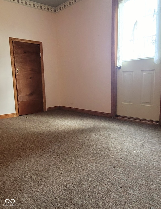 spare room featuring carpet