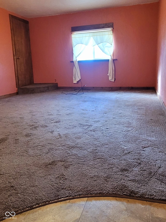 view of carpeted empty room