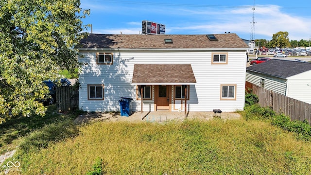 view of rear view of property