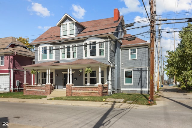 view of front facade with a porch