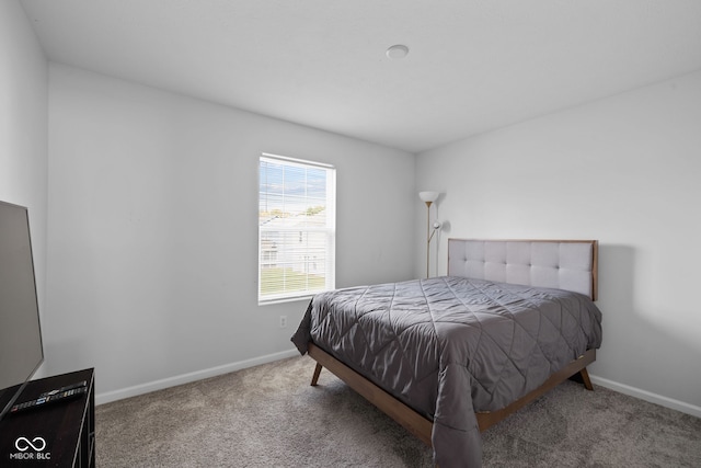 bedroom with carpet