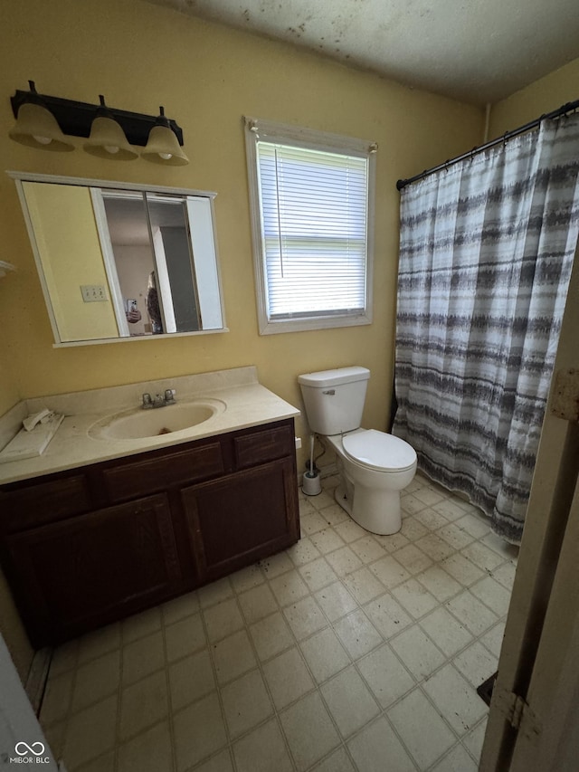3231 W State Road 32, Westfield, IN 46074 - full bathroom with vanity, tile patterned floors, and curtained shower