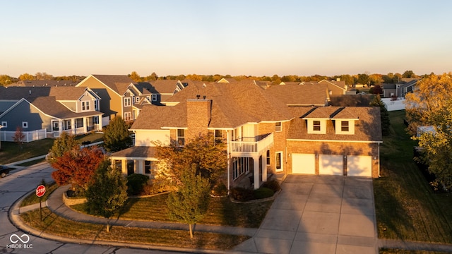 view of front of home featuring a garage