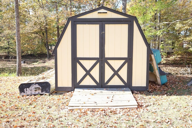 9540 E Brentmoore Rd, Brazil, IN 47834 - view of shed with view of wooded area