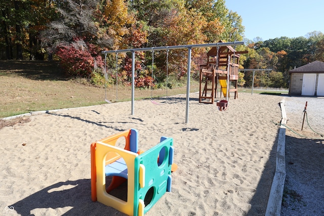 view of play area