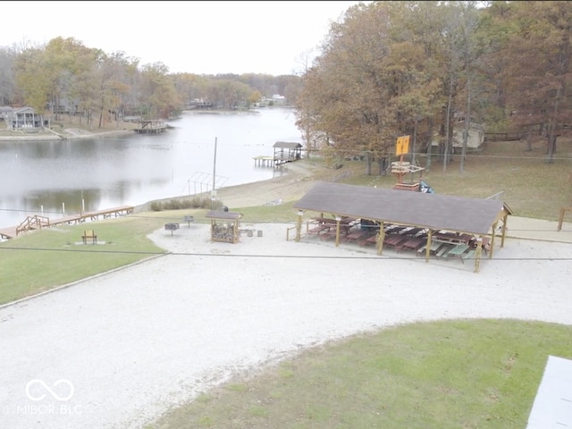 view of water feature