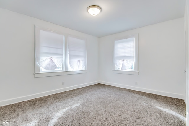 view of carpeted empty room