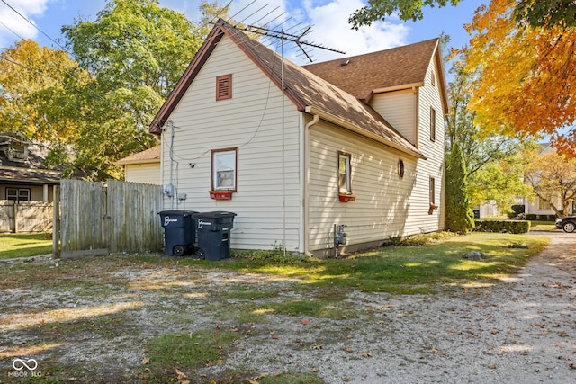 view of side of home