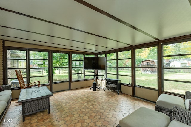 view of sunroom