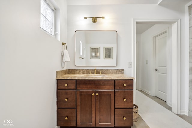 bathroom with vanity