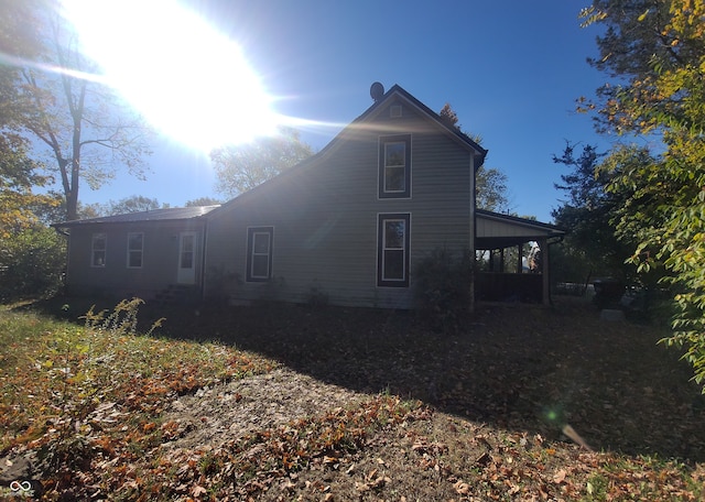 view of home's exterior