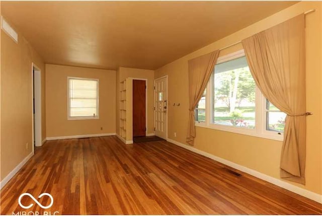 interior space featuring dark hardwood / wood-style floors