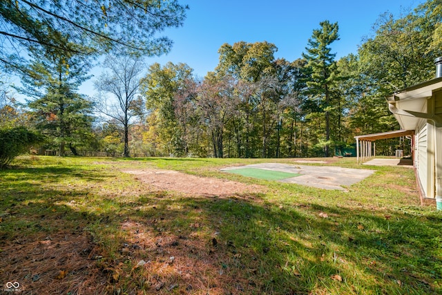 3233 Plum Creek Rd, Nashville, IN 47448 - view of yard with fence and a patio