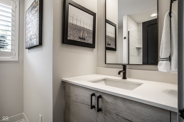 bathroom featuring vanity